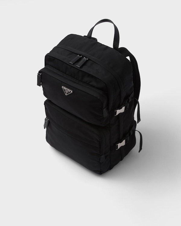 Re-Nylon and Saffiano leather backpack Re-Nylon and Saffiano leather backpack