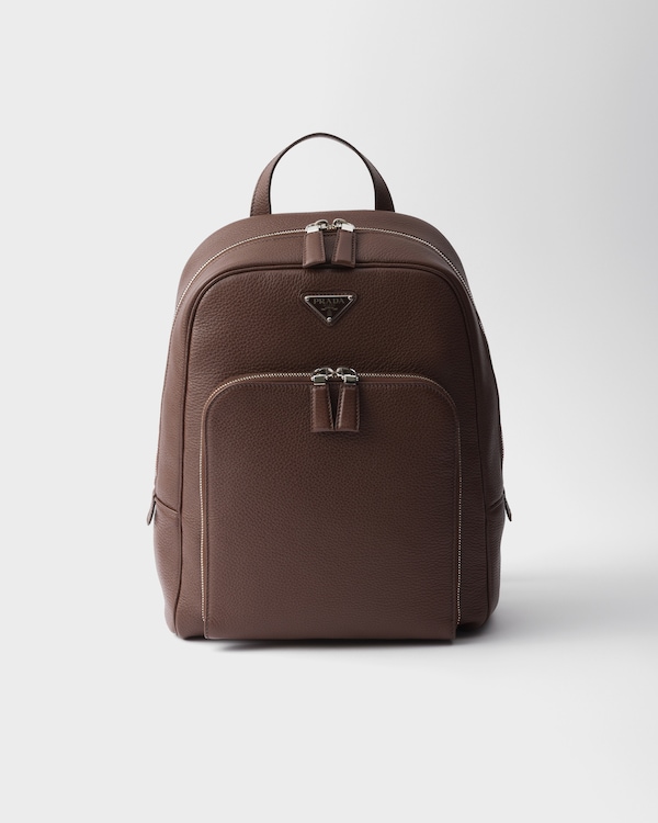 RE ARRIVAL/再入荷 レザー ブラウン バックパック PRADA | Bag