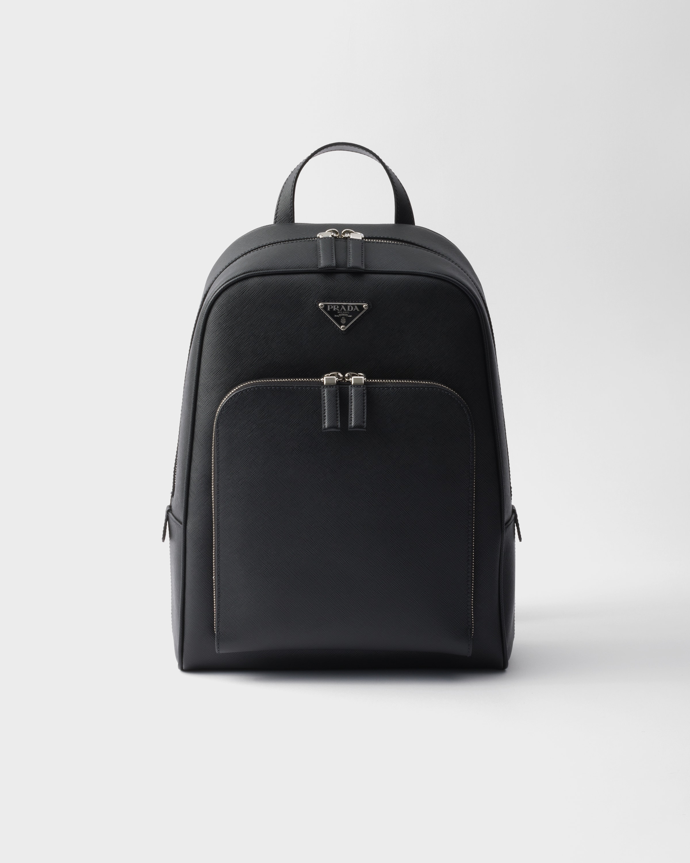 ブラック サフィアーノレザー バックパック | PRADA