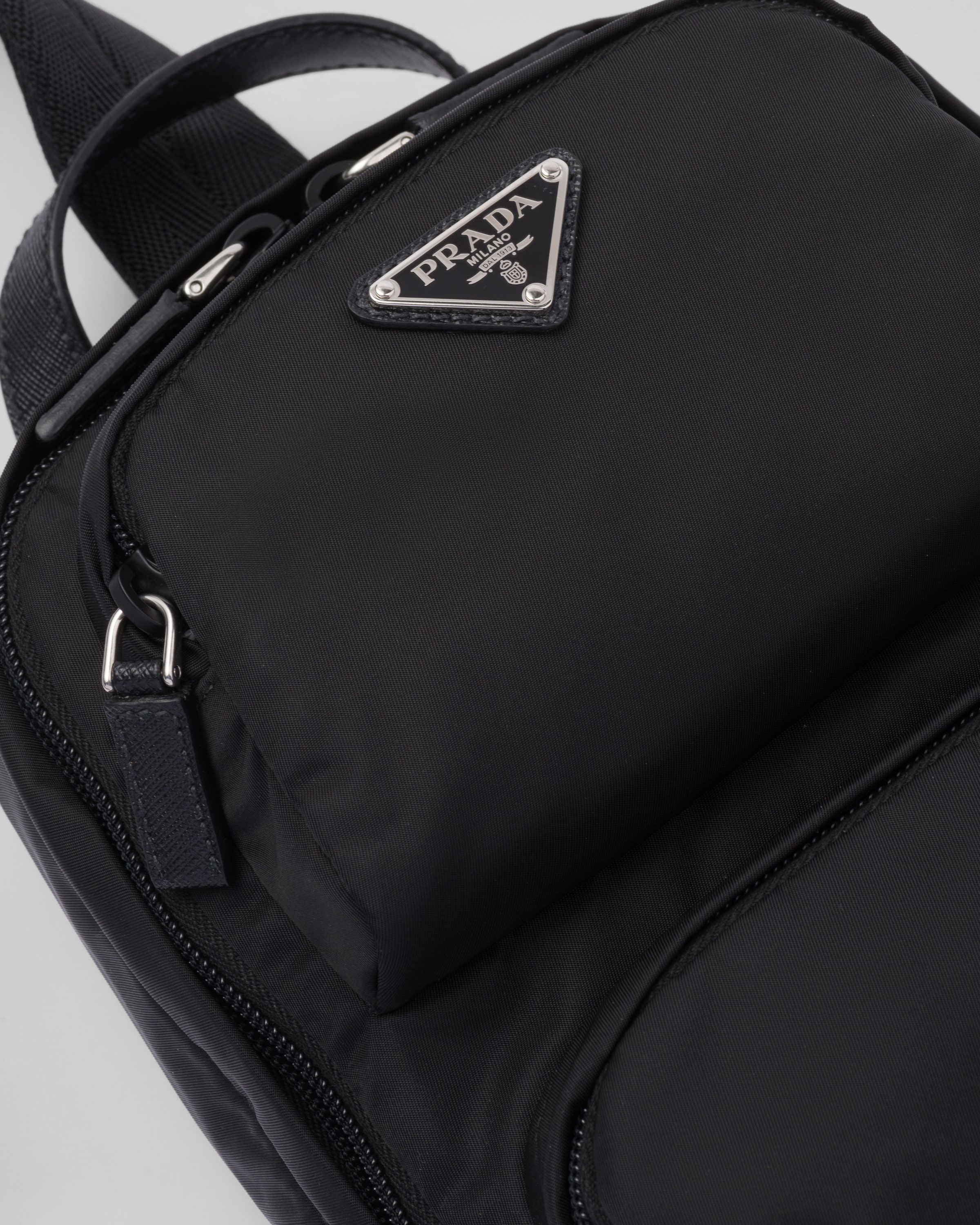 Prada nylon one shoulder backpack sales