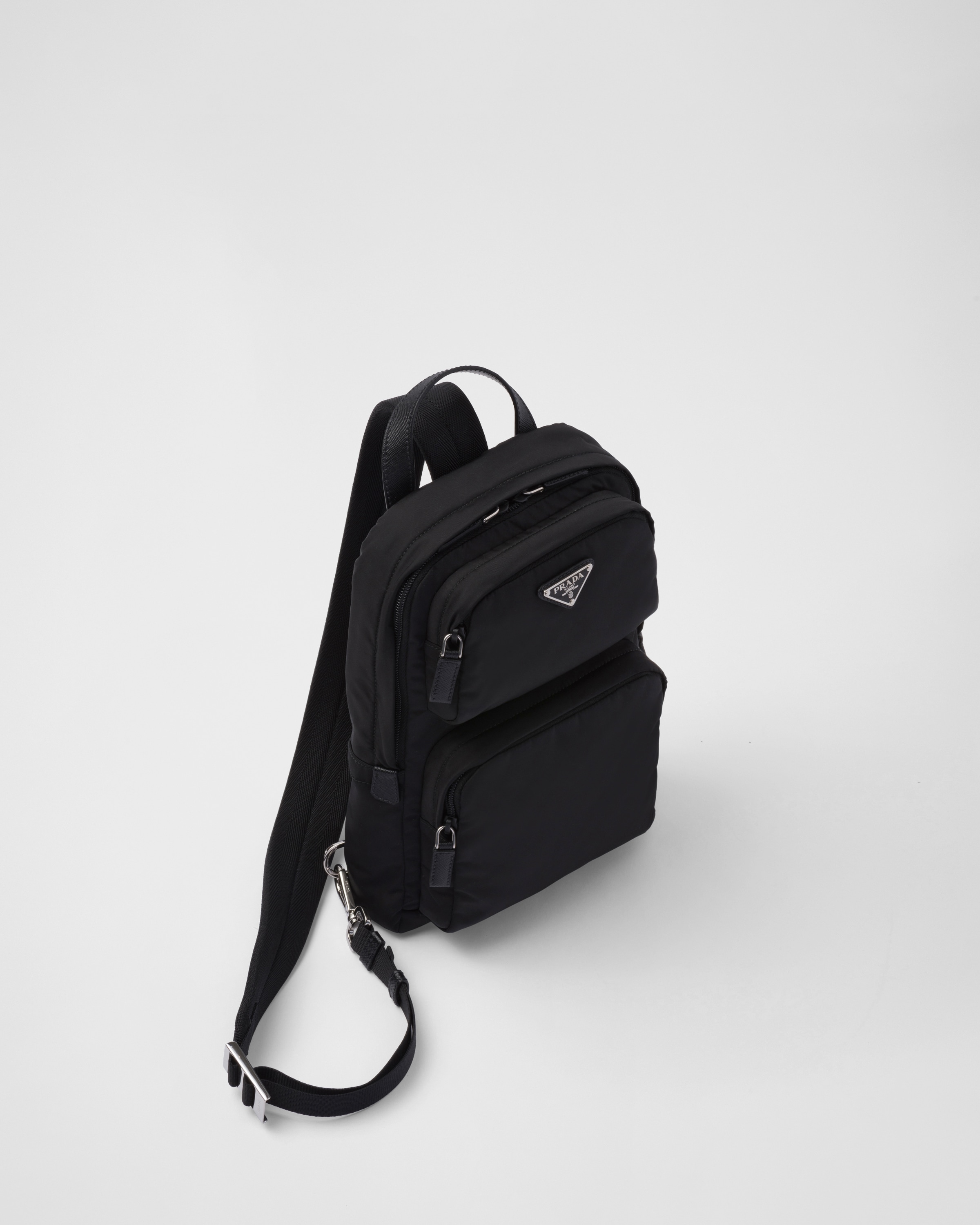 Prada one shoulder nylon backpack sale