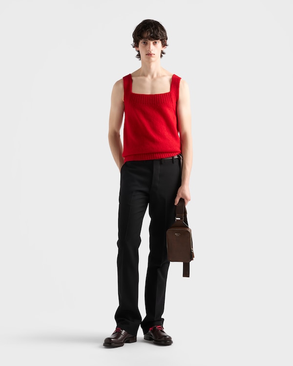 Prada Brique antiqued leather bag - Cocoa Brown Prada Brique antiqued leather bag - Cocoa Brown