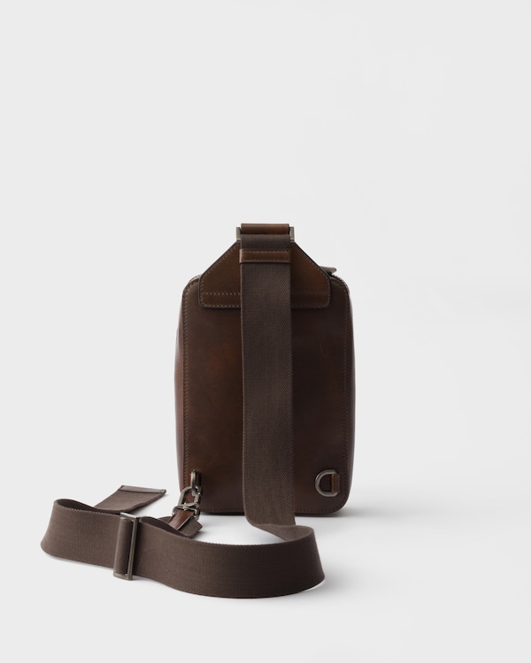 Prada Brique antiqued leather bag - Cocoa Brown Prada Brique antiqued leather bag - Cocoa Brown