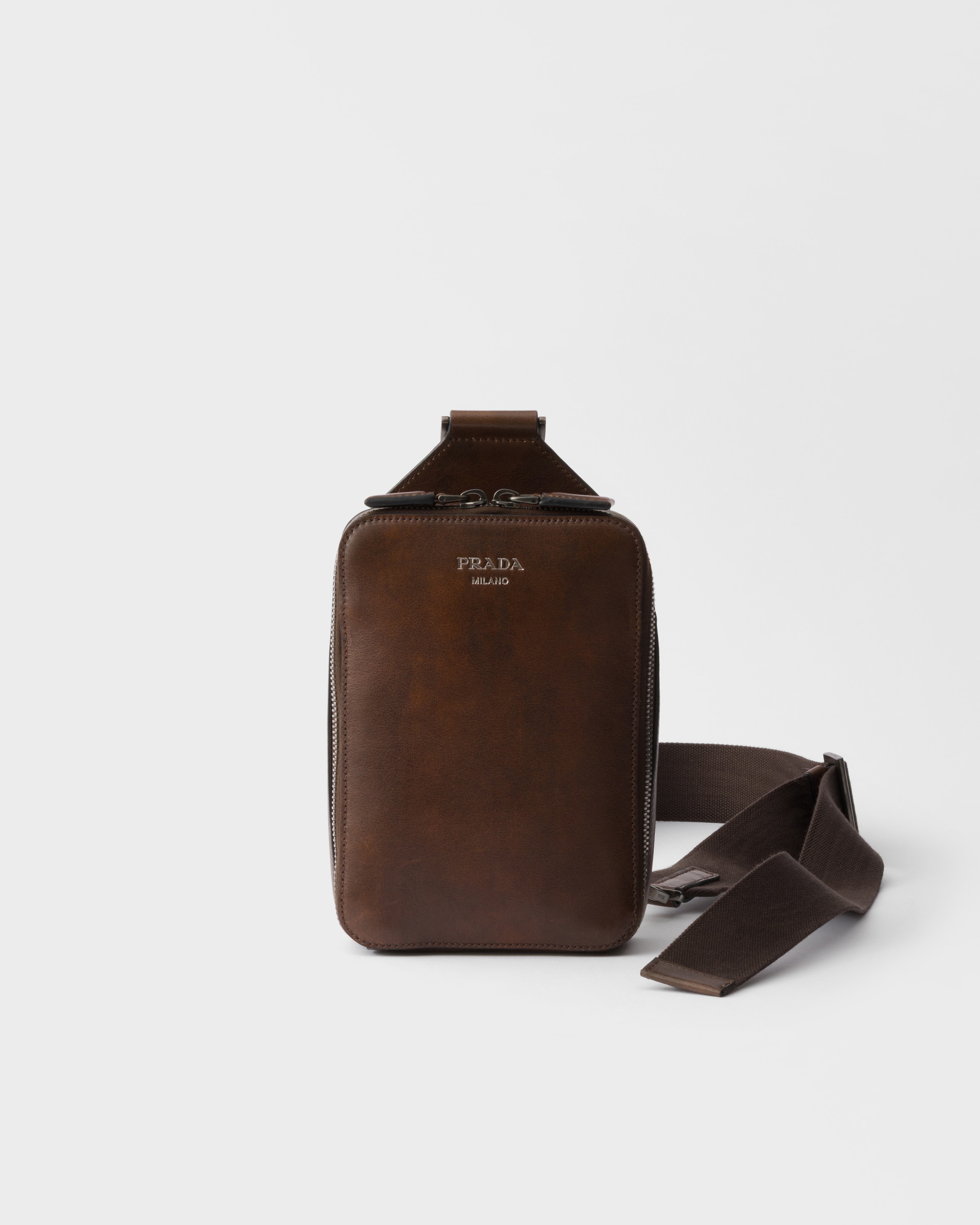 Prada Prada Brique antiqued leather bag