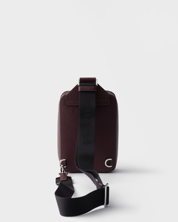 Prada Brique Saffiano leather bag - Burgundy Prada Brique Saffiano leather bag - Burgundy