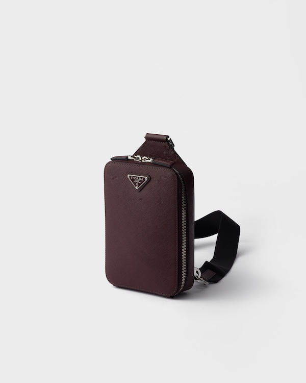 Prada Brique Saffiano leather bag - Burgundy Prada Brique Saffiano leather bag - Burgundy