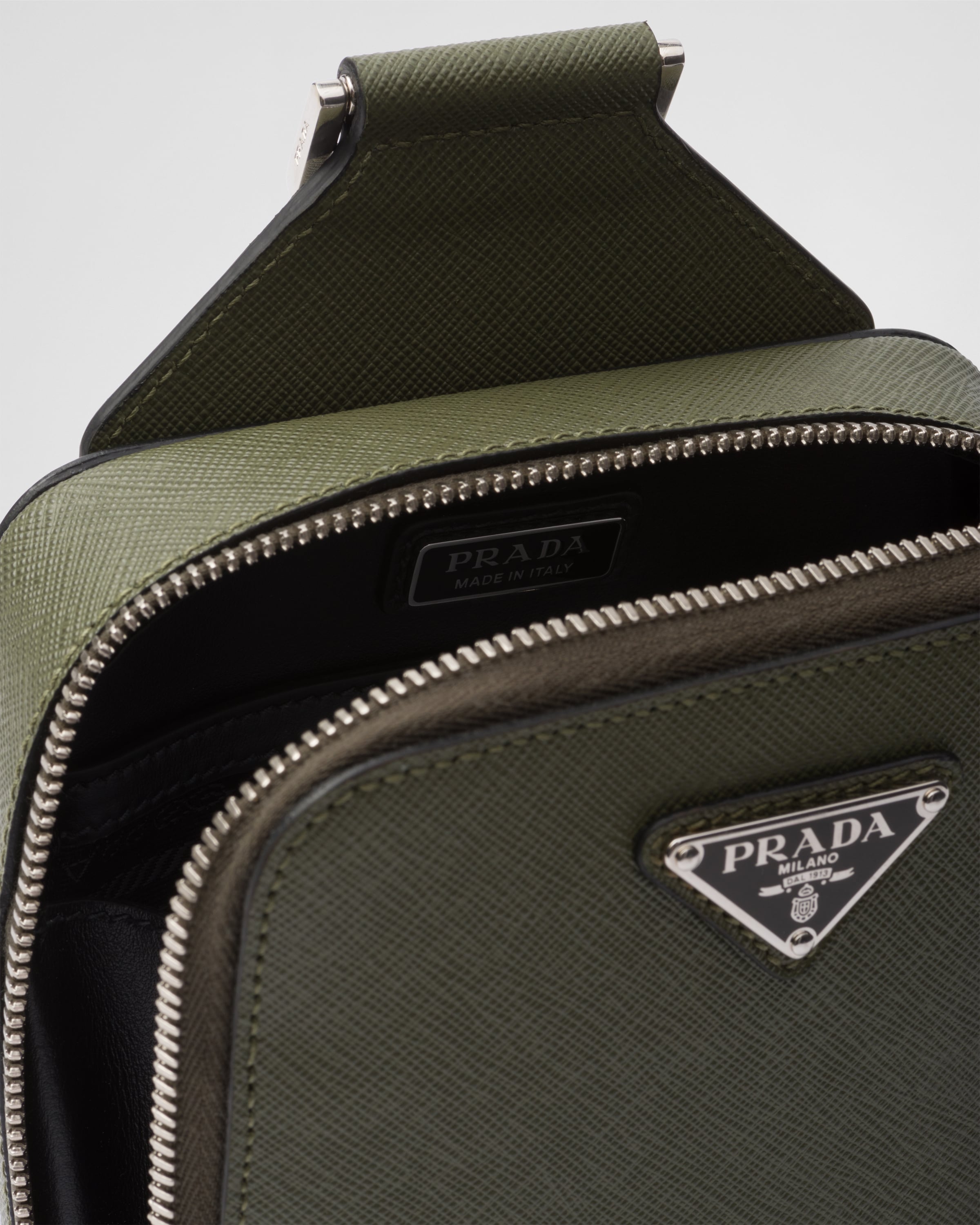 Prada brique sales saffiano leather