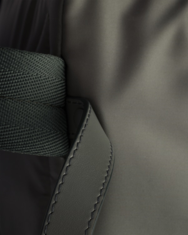 Re-Nylon and leather backpack Re-Nylon and leather backpack