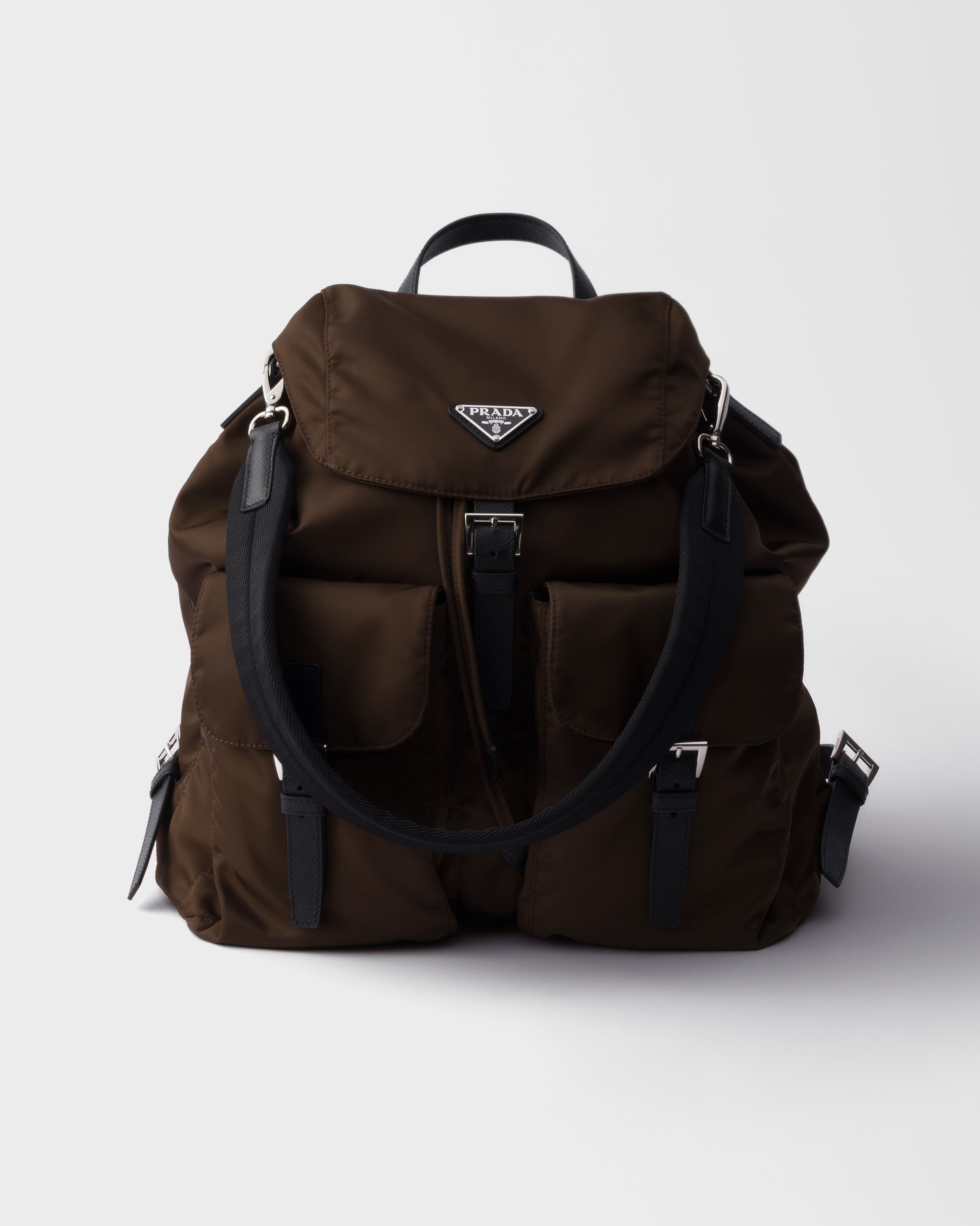 Prada Re-nylon Backpack, Man, Sienna