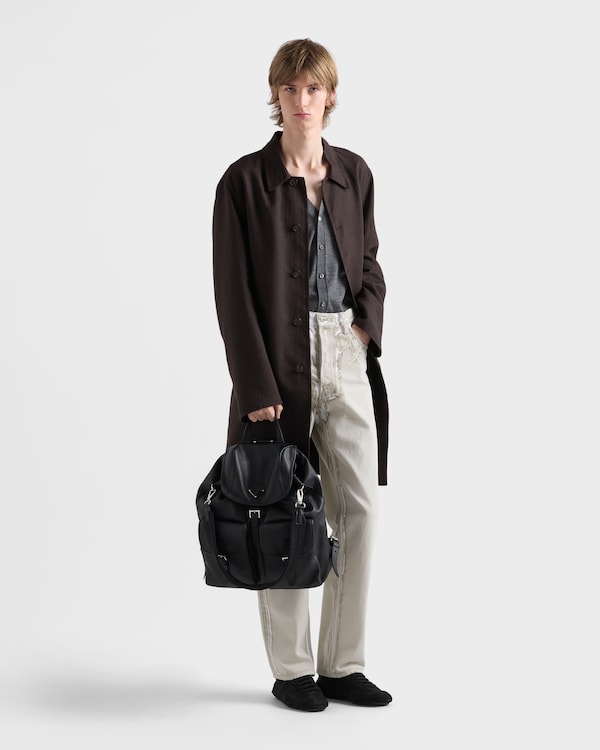 Leather backpack - Black Leather backpack - Black