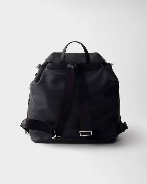 Leather backpack - Black Leather backpack - Black