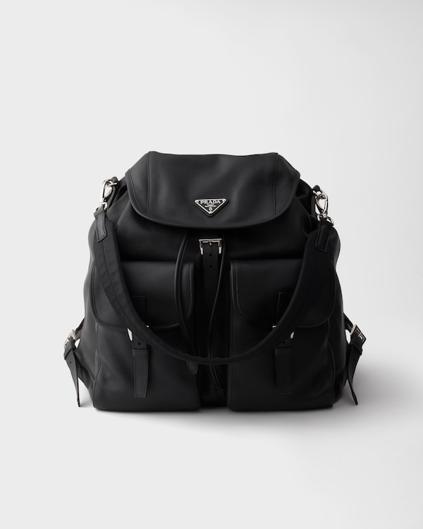 Leather backpack - Black Leather backpack - Black