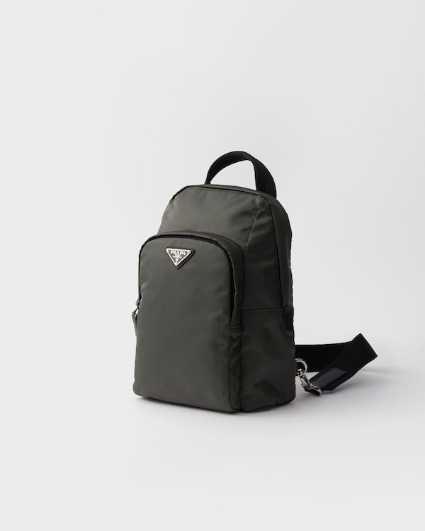 Re-Nylon and Saffiano leather backpack Re-Nylon and Saffiano leather backpack