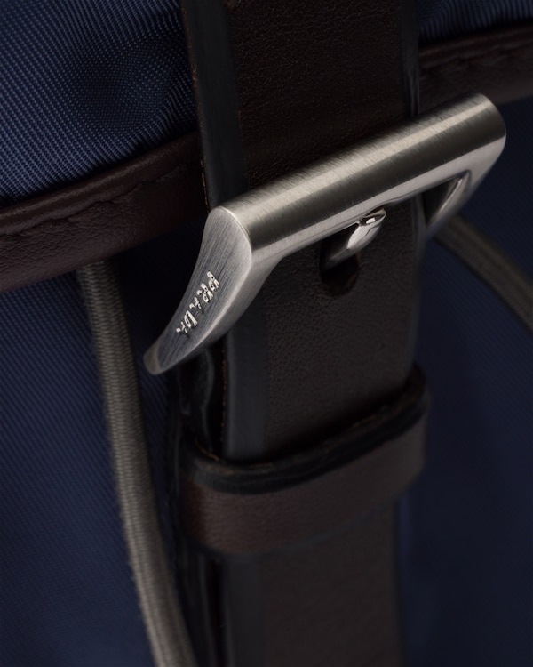 Re-Nylon and leather backpack Re-Nylon and leather backpack