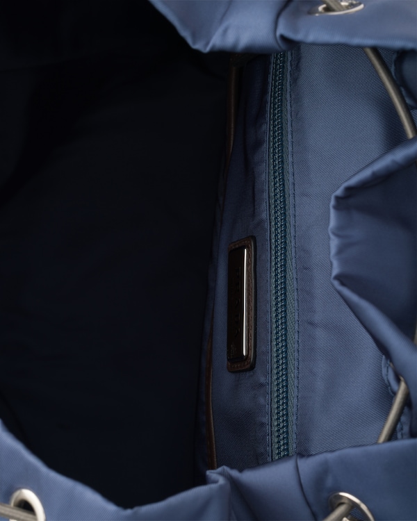 Re-Nylon and leather backpack Re-Nylon and leather backpack