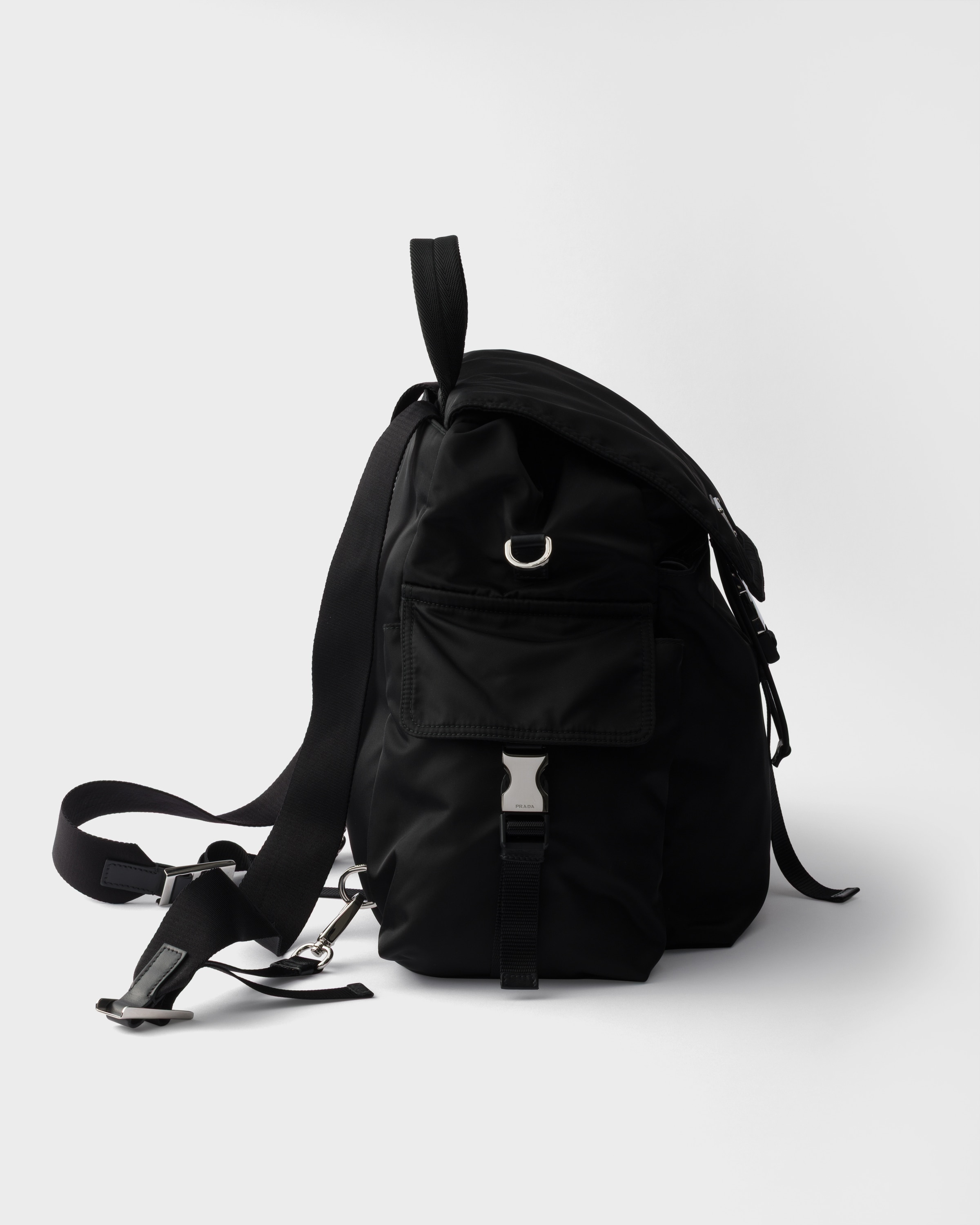 バッグ PRADA Backpack black multi pocket Prada Re-Nylon And Saffiano Leather Backpack | Saks Fifth Avenue