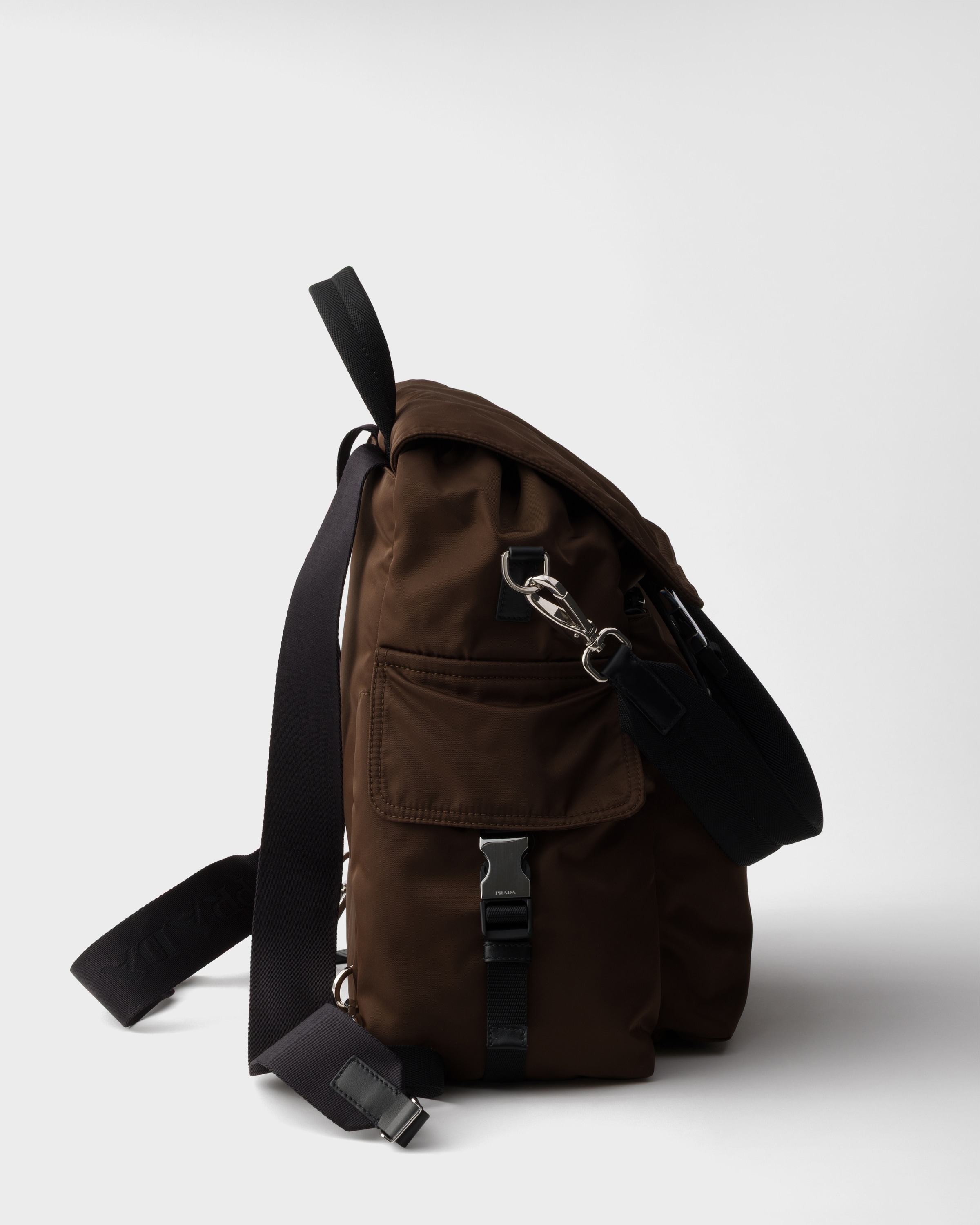 Sienna Prada Explore Re-nylon And Leather Backpack | PRADA