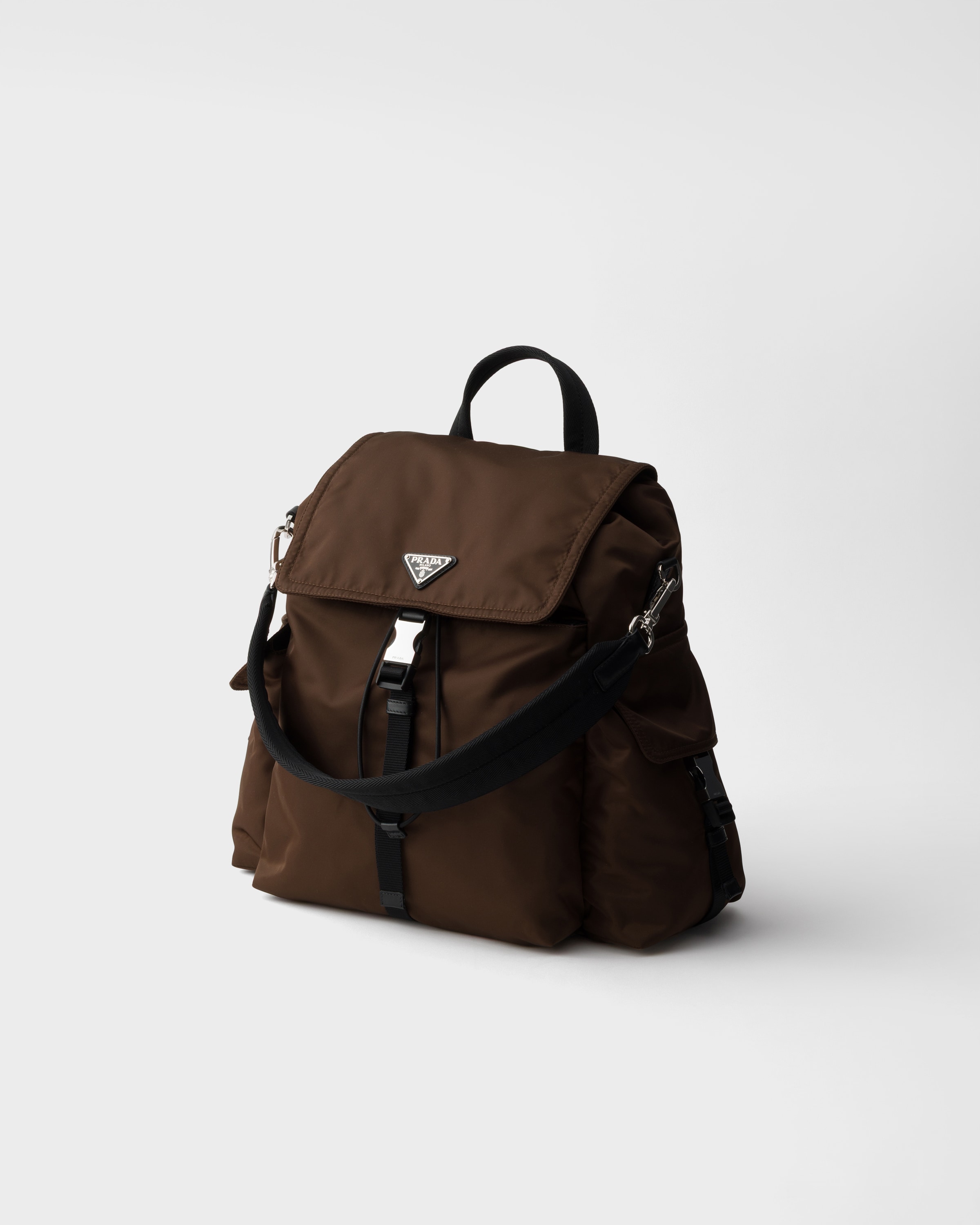Sienna Prada Explore Re-nylon And Leather Backpack | PRADA