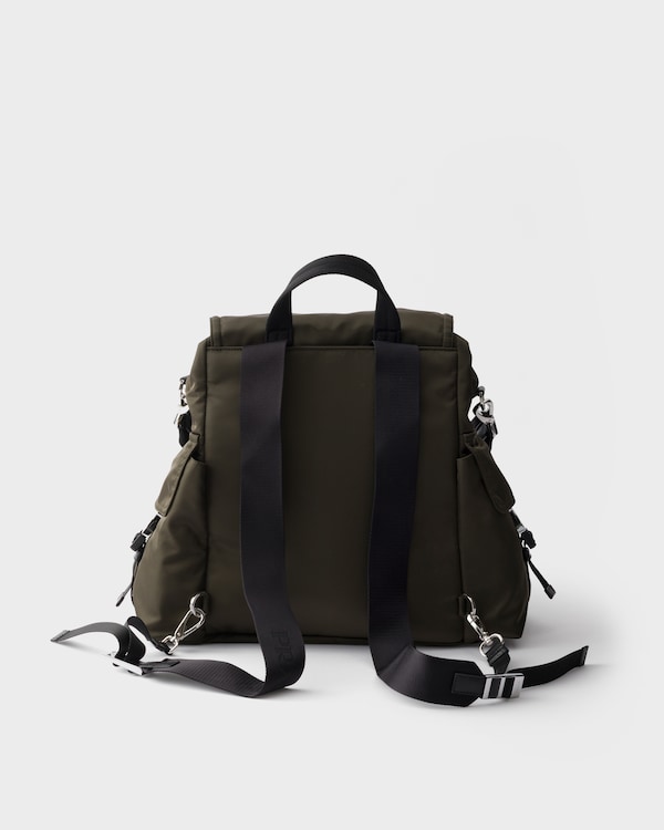プラダ エクスプローラ Re-Nylon xレザー バックパック - フォレストグリーン プラダ エクスプローラ Re-Nylon xレザー バックパック - フォレストグリーン