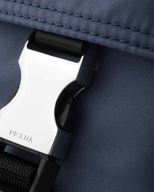 Prada Explore Re-Nylon and leather backpack - Aviation Blue Prada Explore Re-Nylon and leather backpack - Aviation Blue