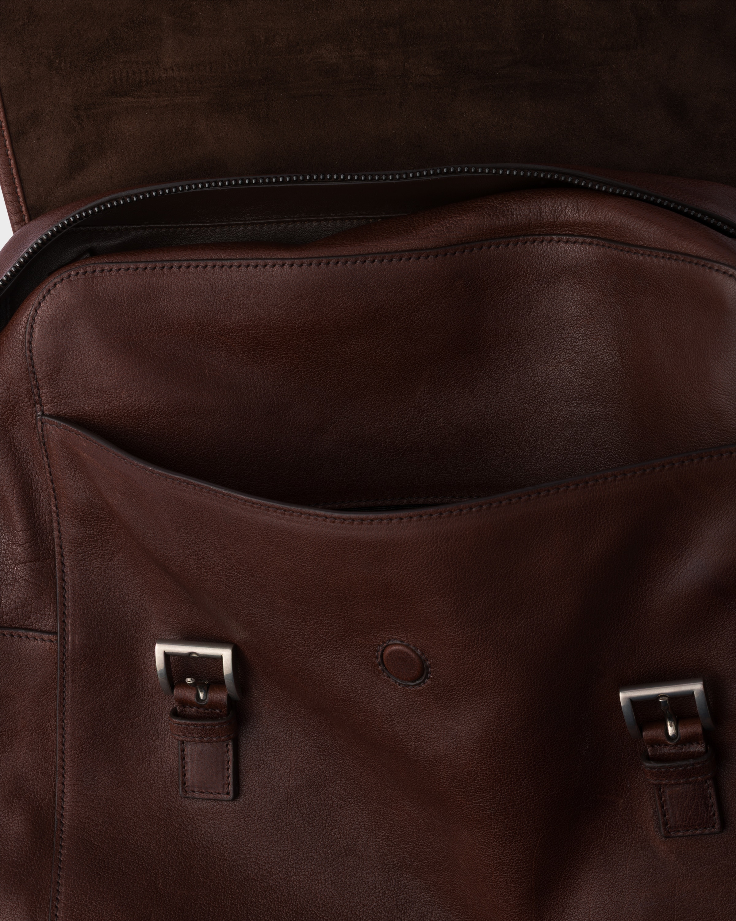 Leather backpack