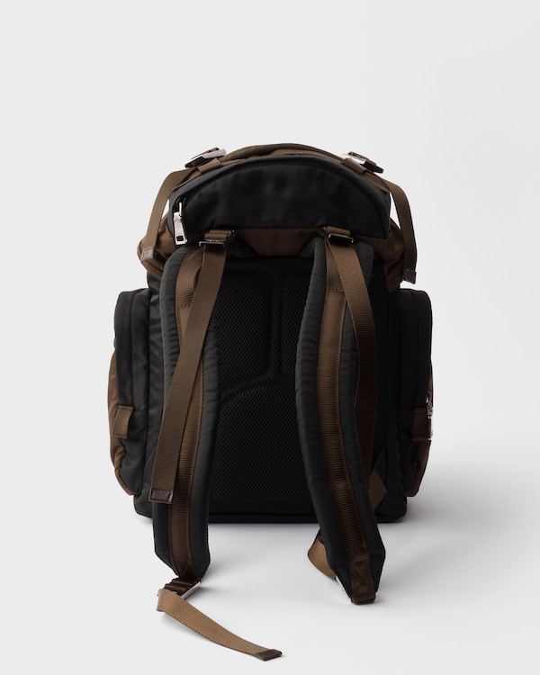 Re-Nylon and Saffiano leather backpack Re-Nylon and Saffiano leather backpack