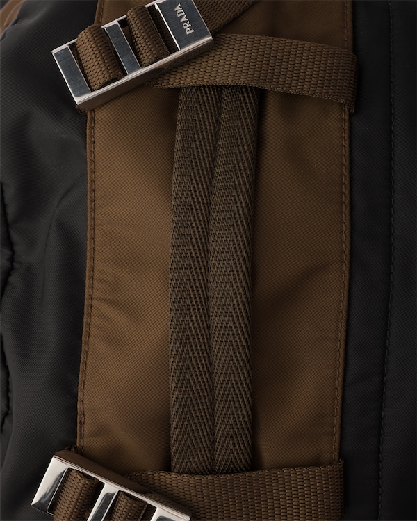 Re-Nylon and Saffiano leather backpack Re-Nylon and Saffiano leather backpack