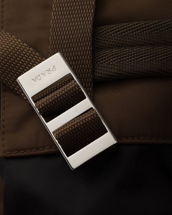 Re-Nylon and Saffiano leather backpack Re-Nylon and Saffiano leather backpack