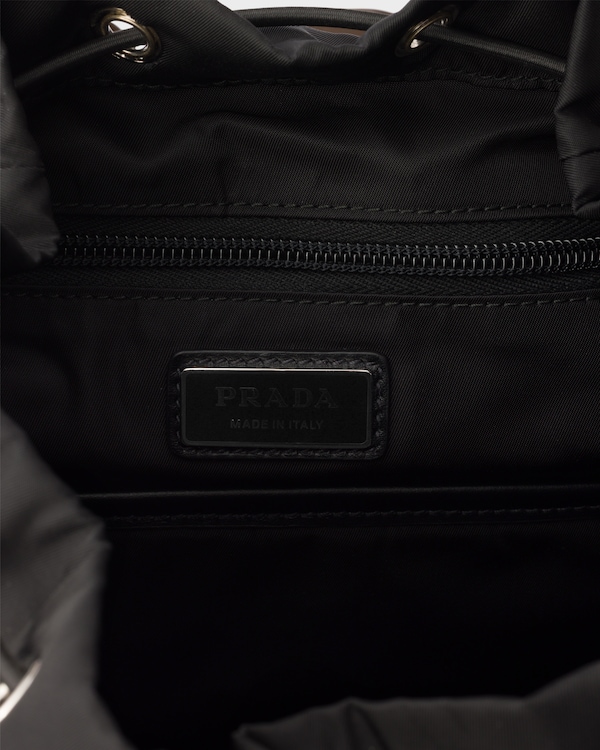 Re-Nylon and Saffiano leather backpack Re-Nylon and Saffiano leather backpack