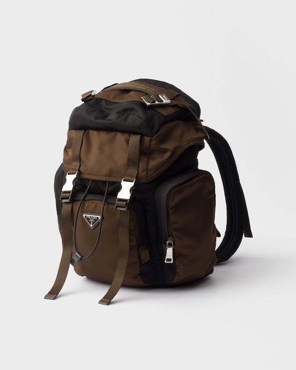 Re-Nylon and Saffiano leather backpack Re-Nylon and Saffiano leather backpack