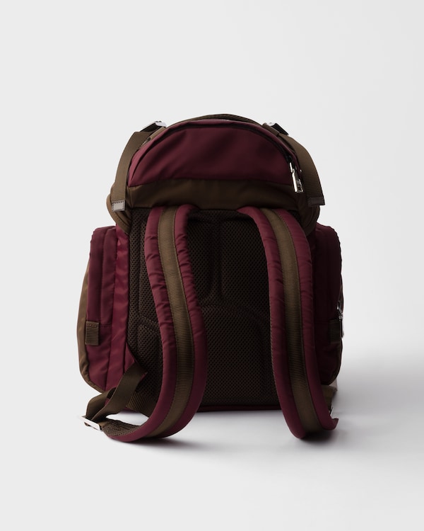 Re-Nylon and Saffiano leather backpack Re-Nylon and Saffiano leather backpack