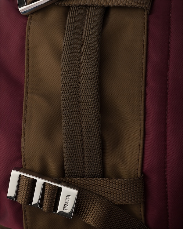 Re-Nylon and Saffiano leather backpack Re-Nylon and Saffiano leather backpack