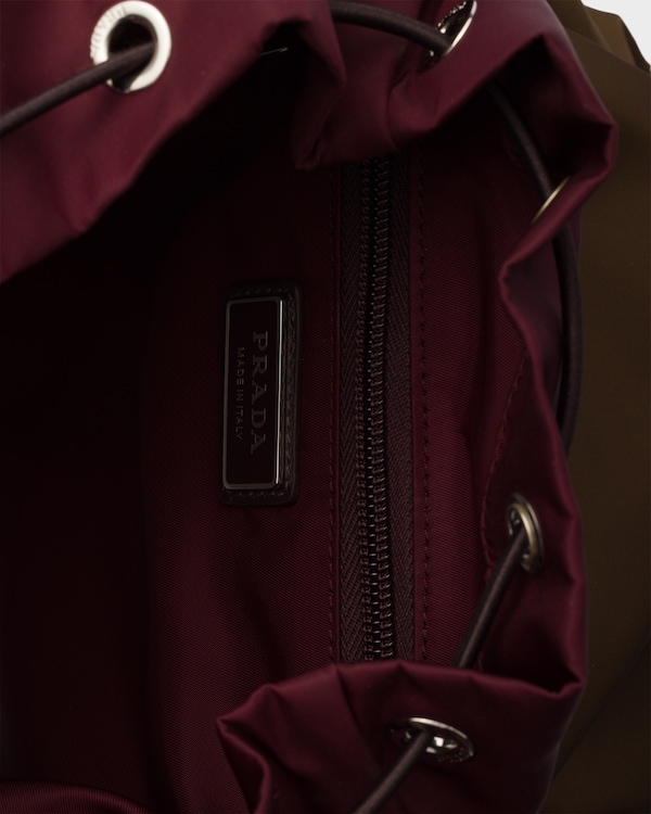 Re-Nylon and Saffiano leather backpack Re-Nylon and Saffiano leather backpack