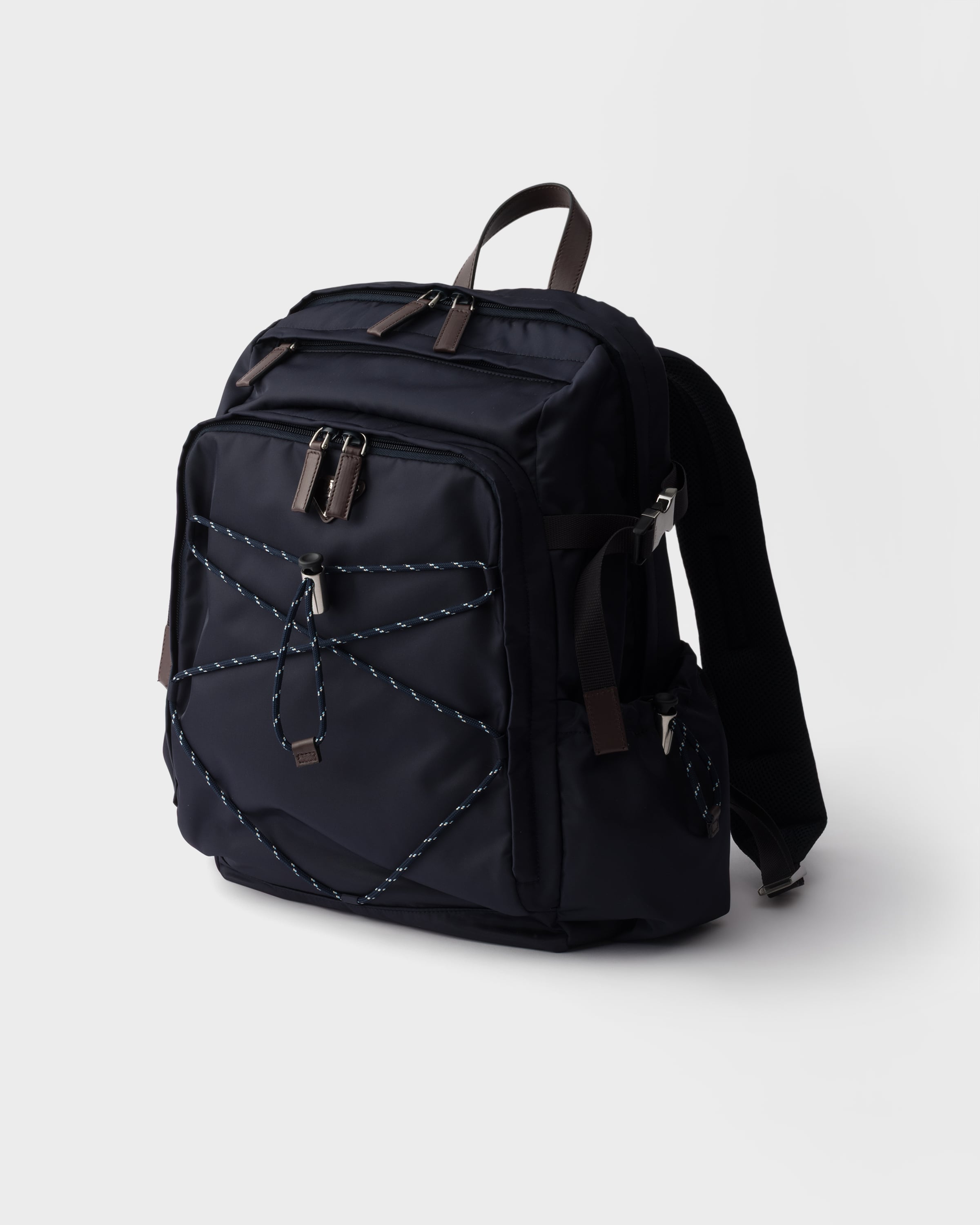 Navy Prada Speedrockre-nylon And Leather Backpack | PRADA