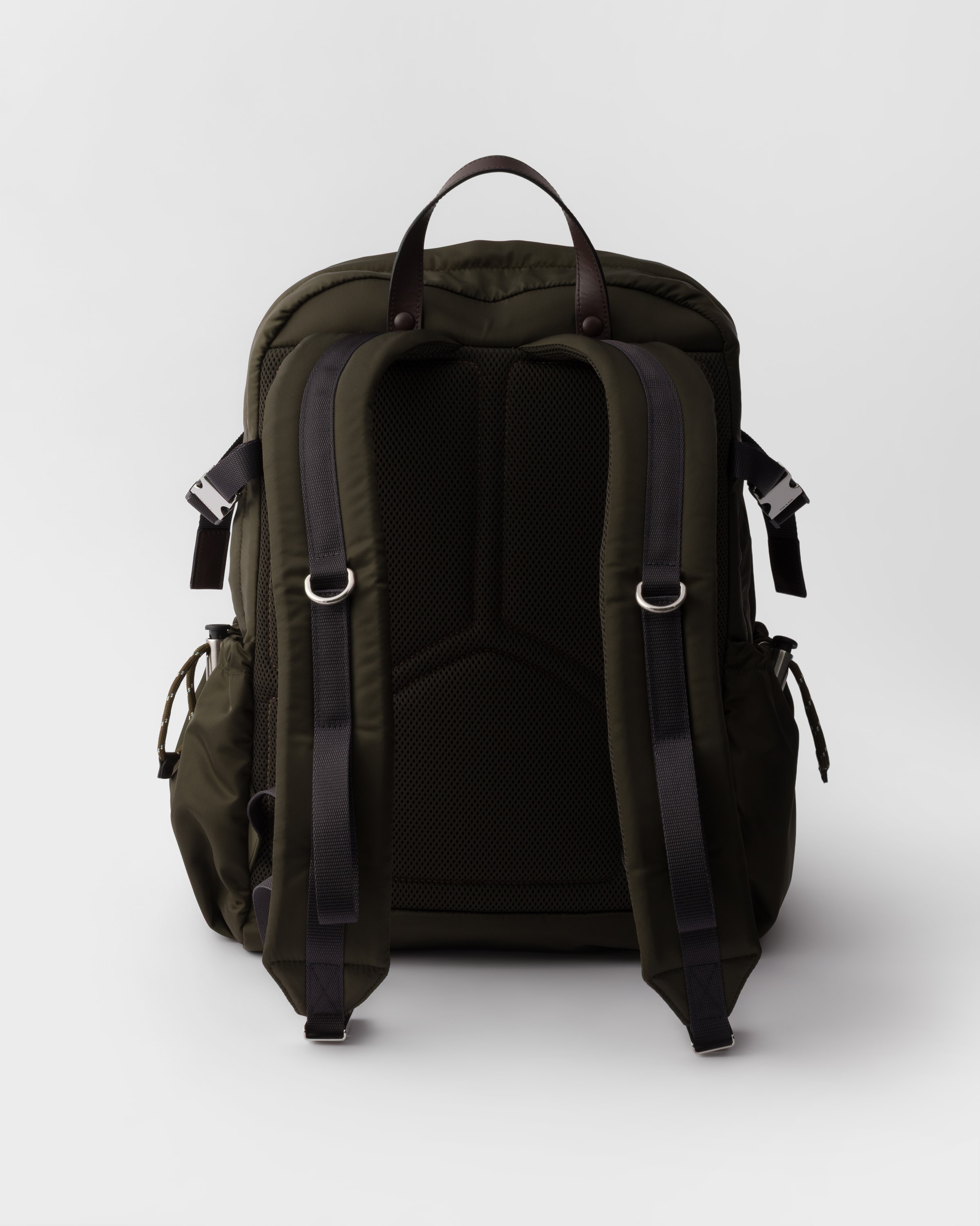 カーキ プラダ スピードロック Re-Nylon レザー バックパック | PRADA