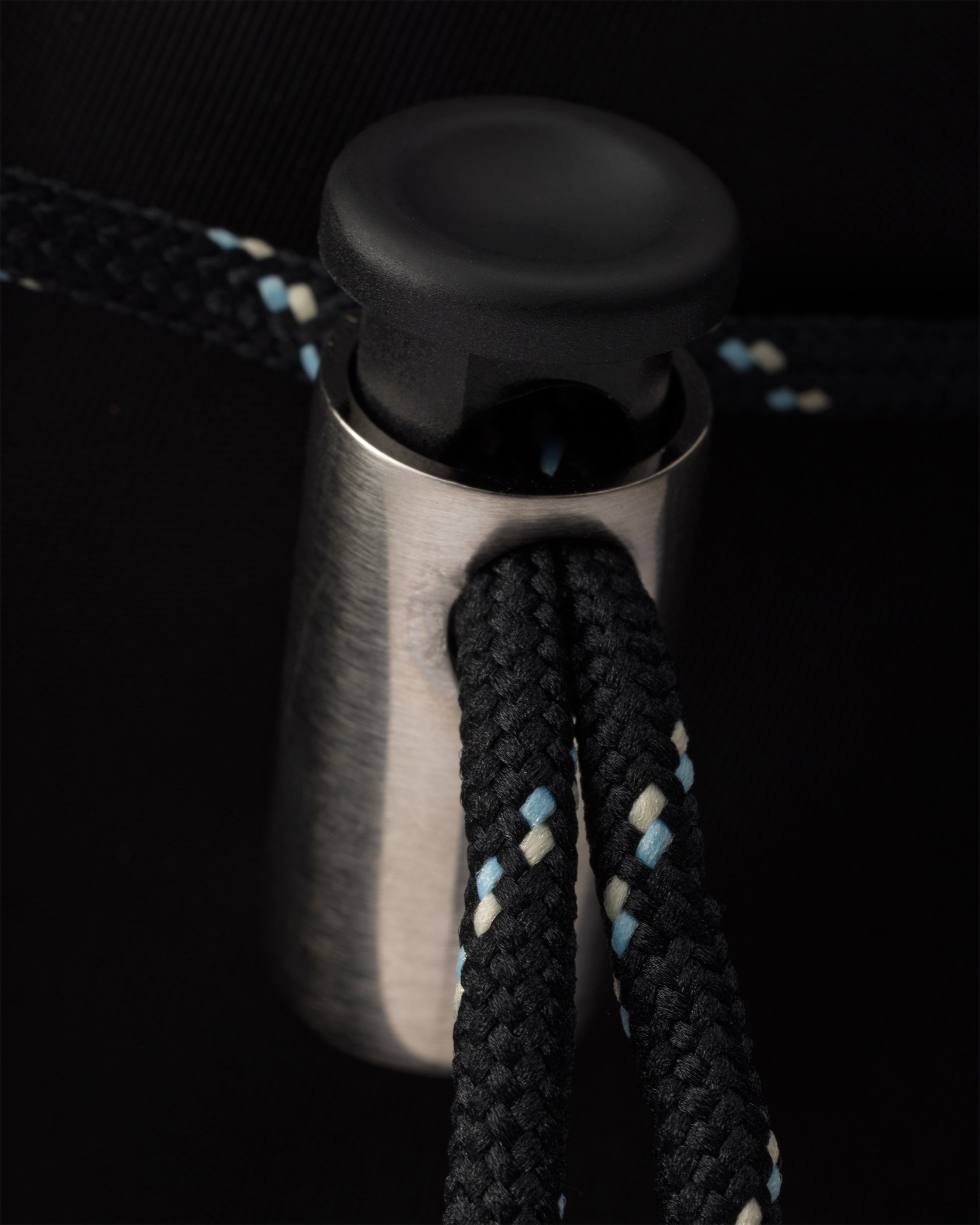 Re-Nylon and leather backpack