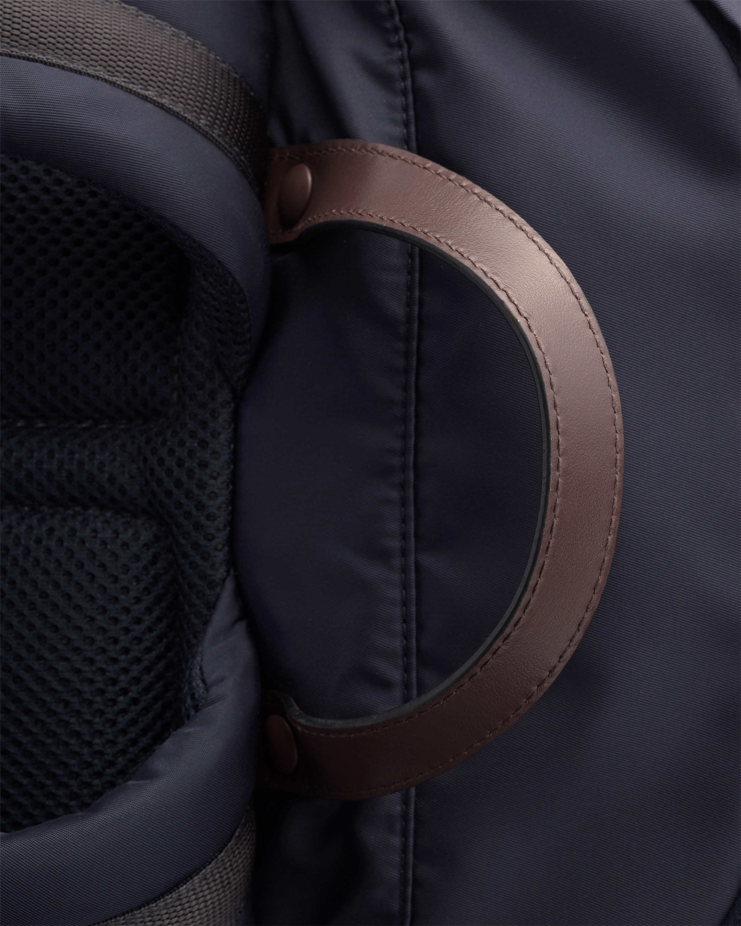 Navy Prada Speedrock Re-nylon And Leather Backpack | PRADA - Singapore