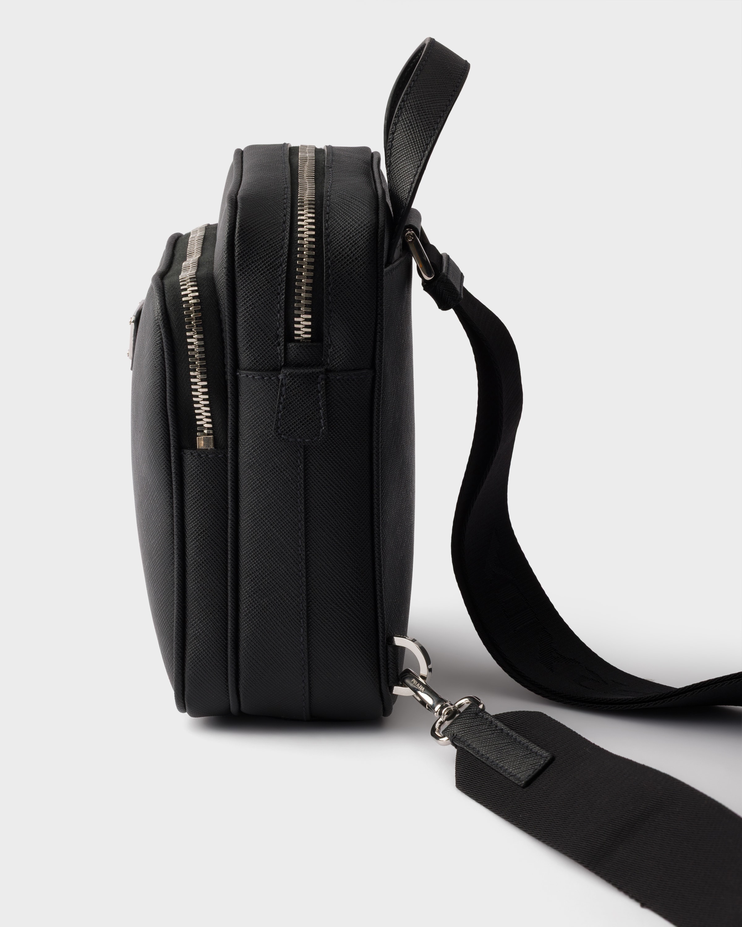 ブラック Saffiano Leather Mini One-shoulder Backpack | PRADA - 日本