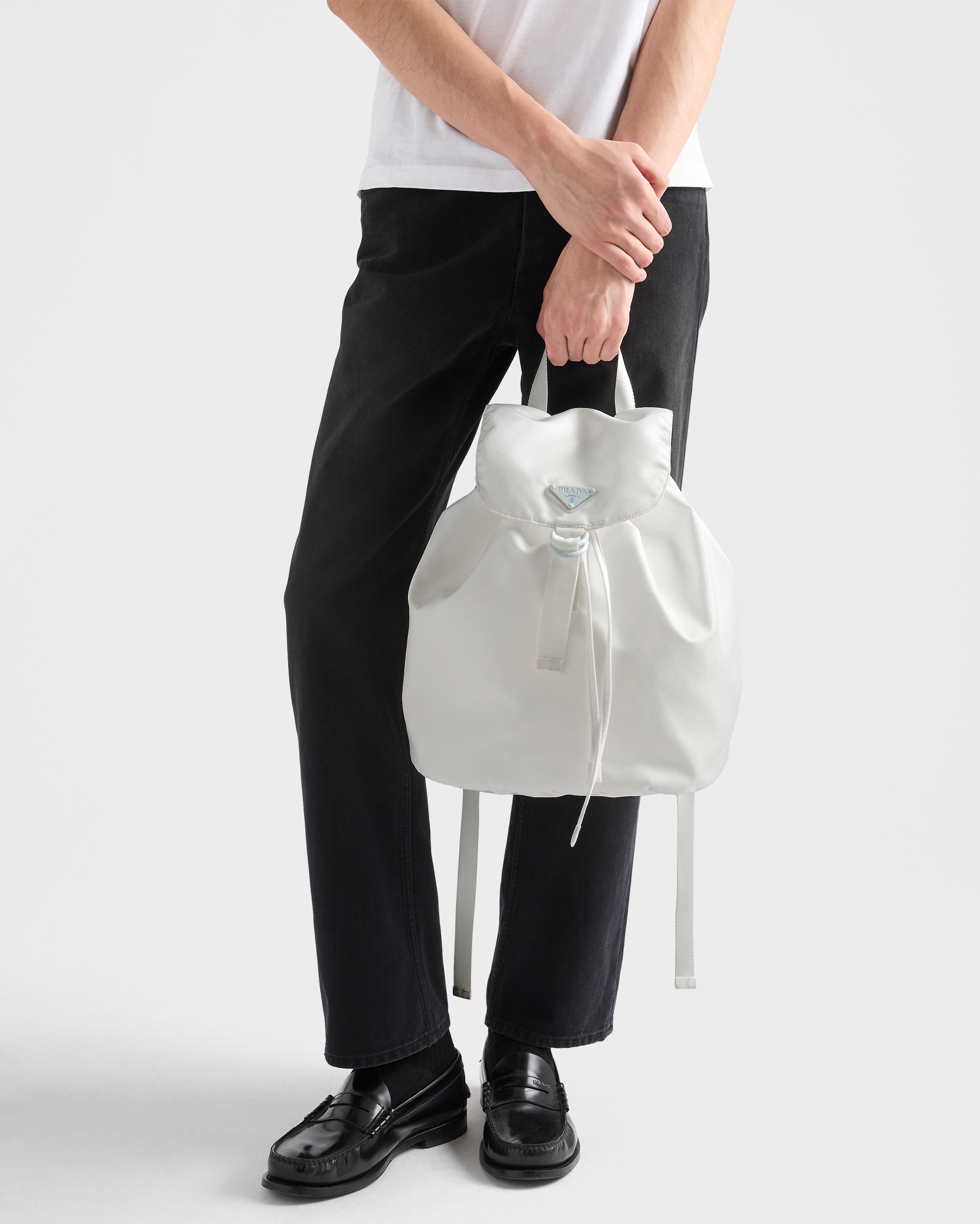 White Re-Nylon backpack | PRADA - United States