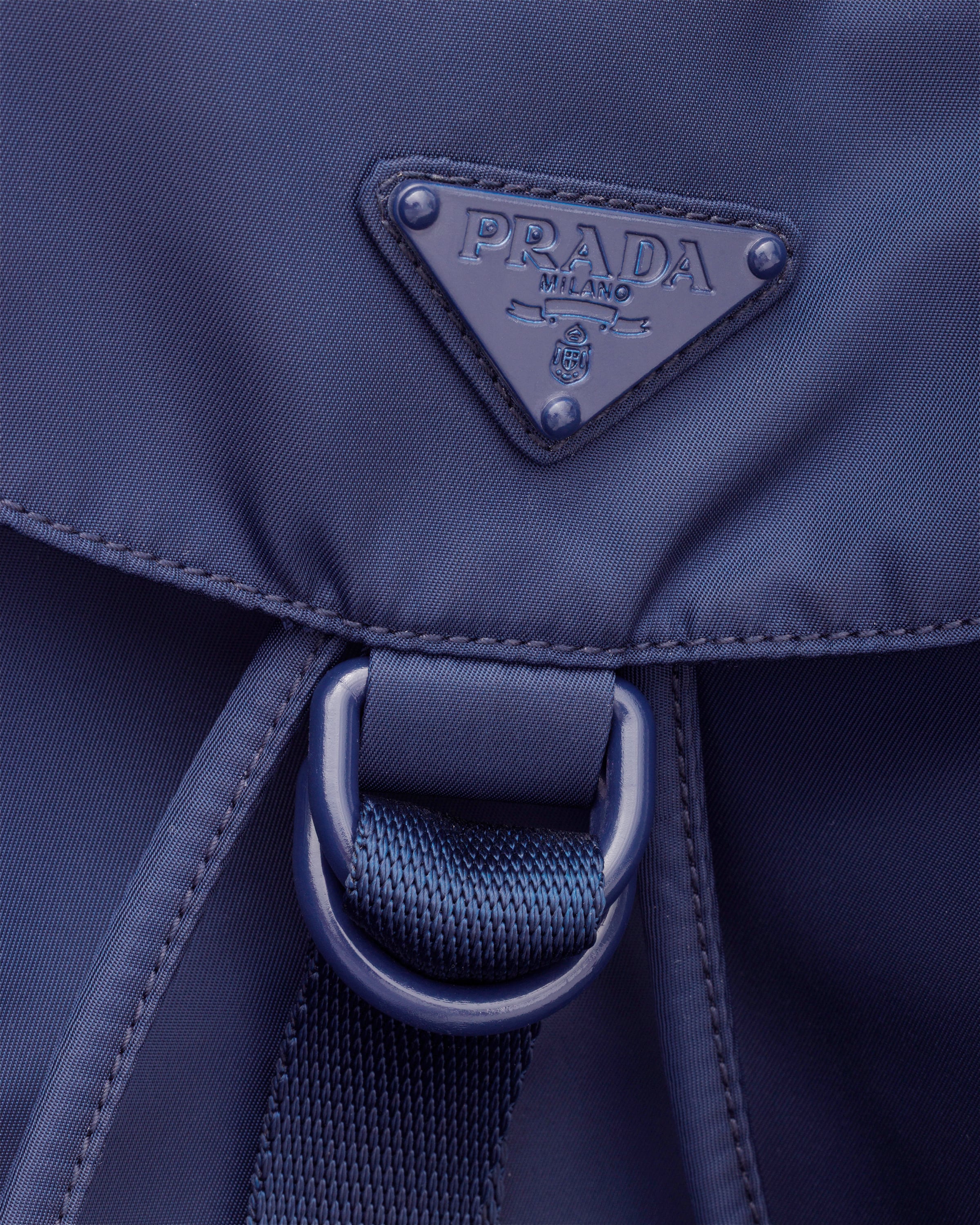Baltic Blue Re-Nylon backpack | PRADA - United States