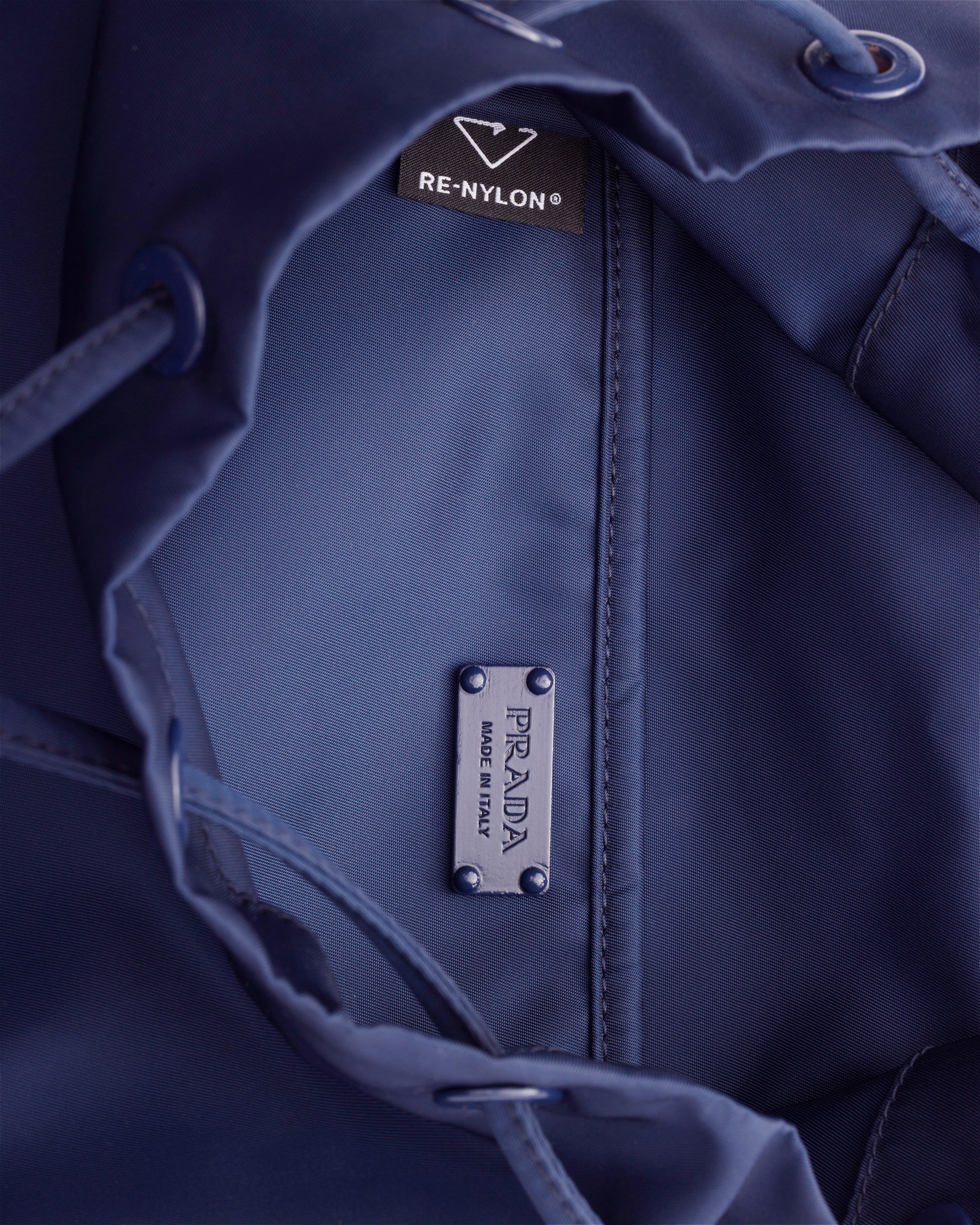 Baltic Blue Re-Nylon backpack | PRADA - United States