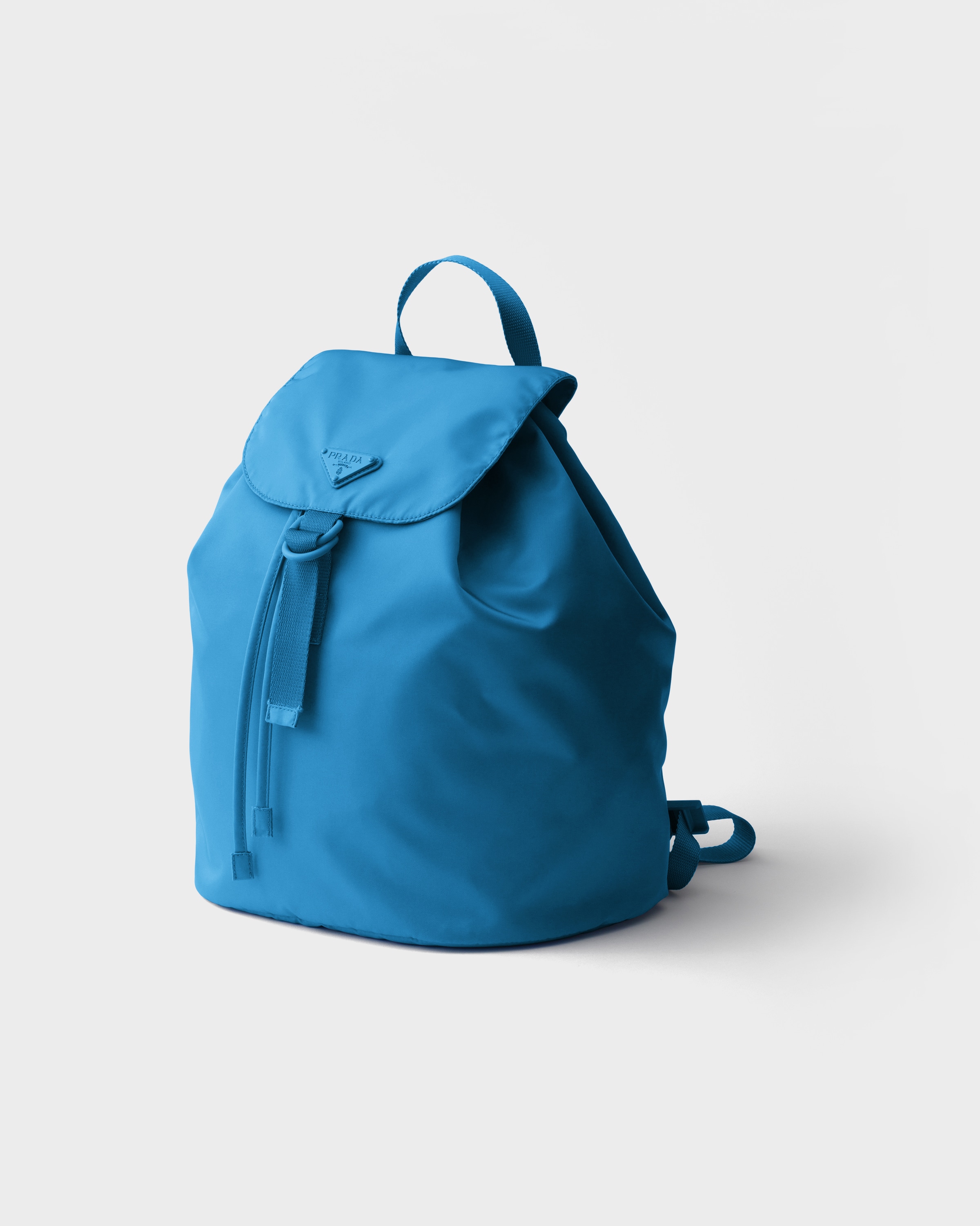 Light Blue Re-nylon Backpack | PRADA - Singapore