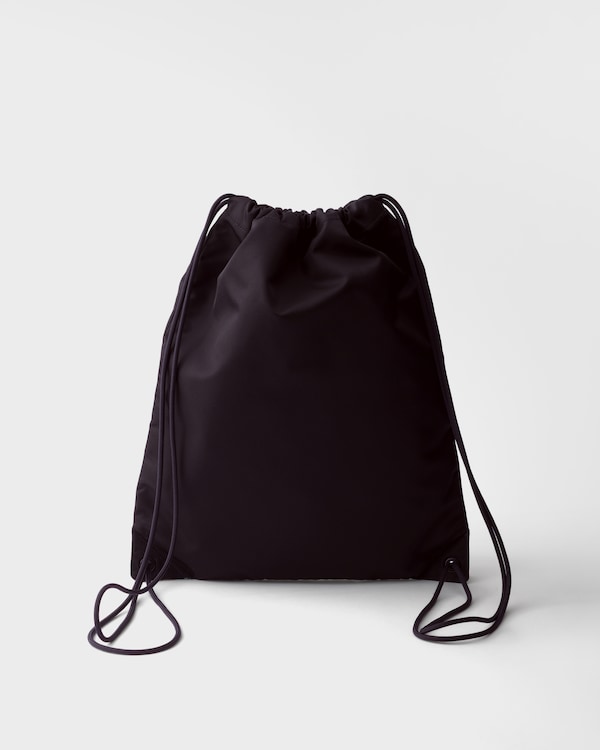 Sac à dos à cordon en Re-Nylon - Noir Sac à dos à cordon en Re-Nylon - Noir