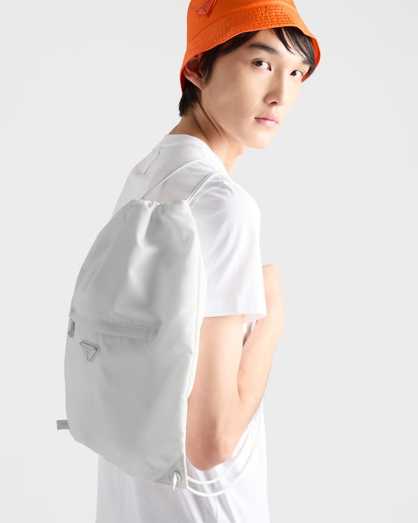 Sac à dos à cordon en Re-Nylon - Blanc Sac à dos à cordon en Re-Nylon - Blanc