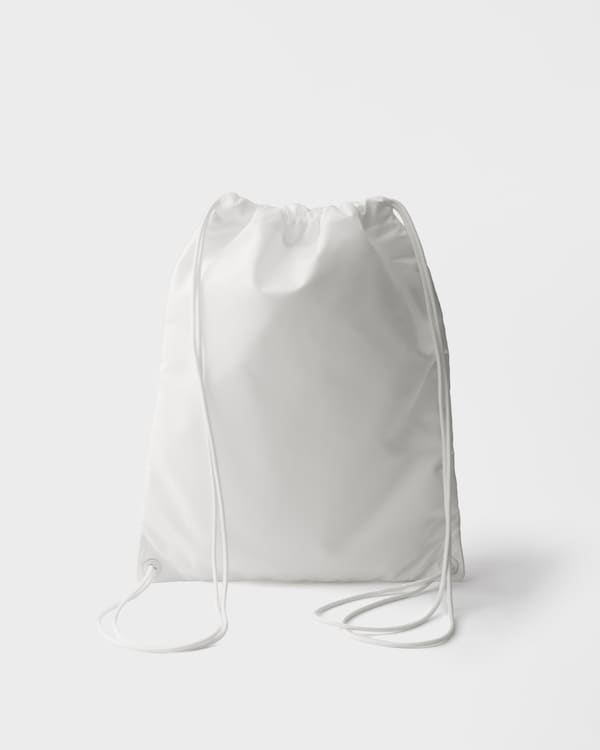 Sac à dos à cordon en Re-Nylon - Blanc Sac à dos à cordon en Re-Nylon - Blanc