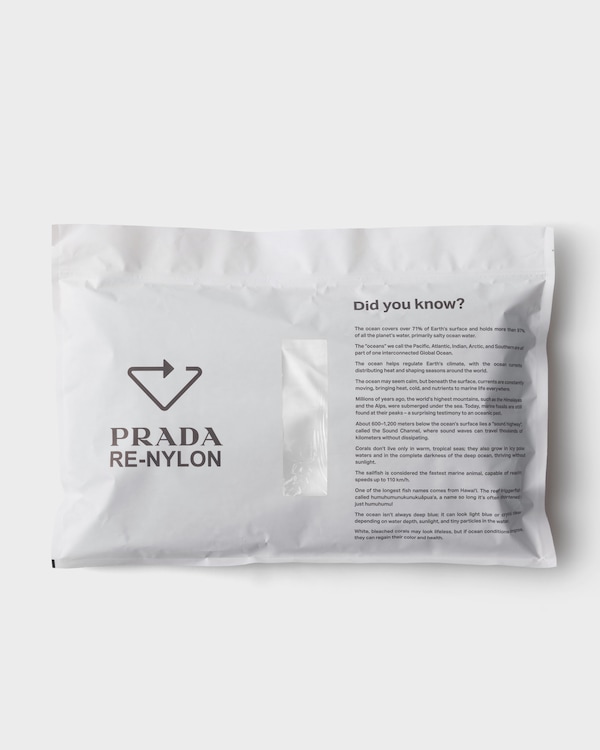 Sac à dos à cordon en Re-Nylon - Blanc Sac à dos à cordon en Re-Nylon - Blanc