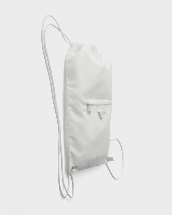 Sac à dos à cordon en Re-Nylon - Blanc Sac à dos à cordon en Re-Nylon - Blanc