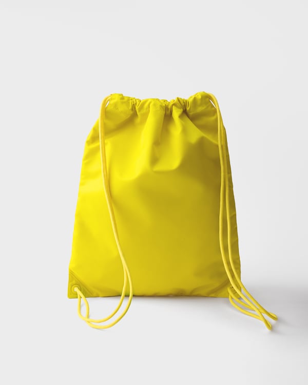 Sac à dos à cordon en Re-Nylon - Jaune Soleil Sac à dos à cordon en Re-Nylon - Jaune Soleil