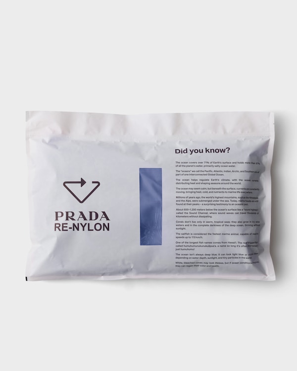 Re-Nylon drawstring backpack - Baltic Blue Re-Nylon drawstring backpack - Baltic Blue