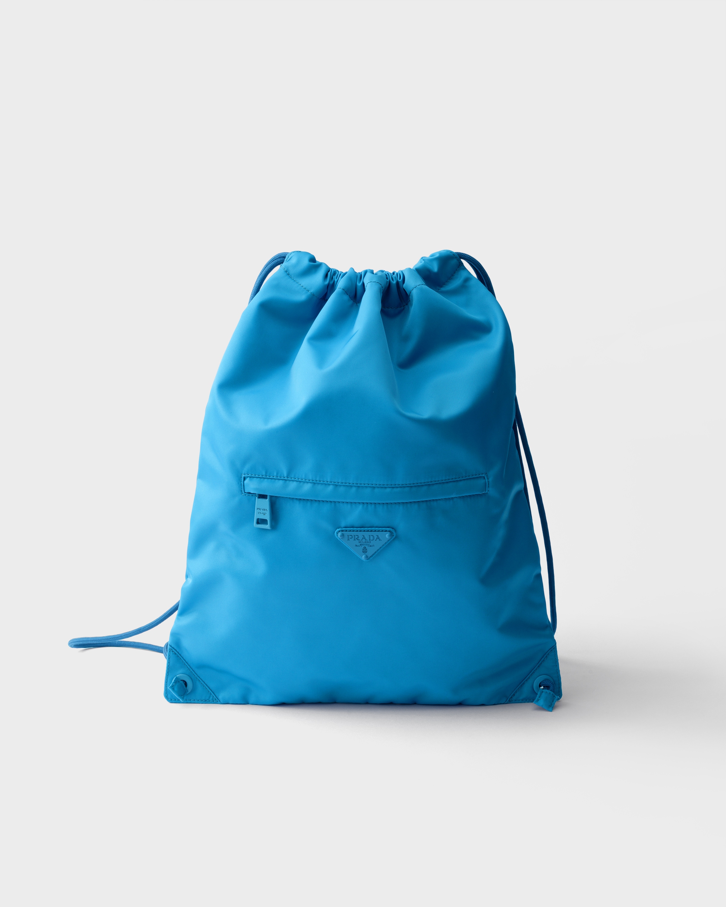 バッグ PRADA TESSUTO NYLON DRAWSTRING BAG PACK LIGHT BLUE Re-Nylon drawstring backpack | PRADA - United States